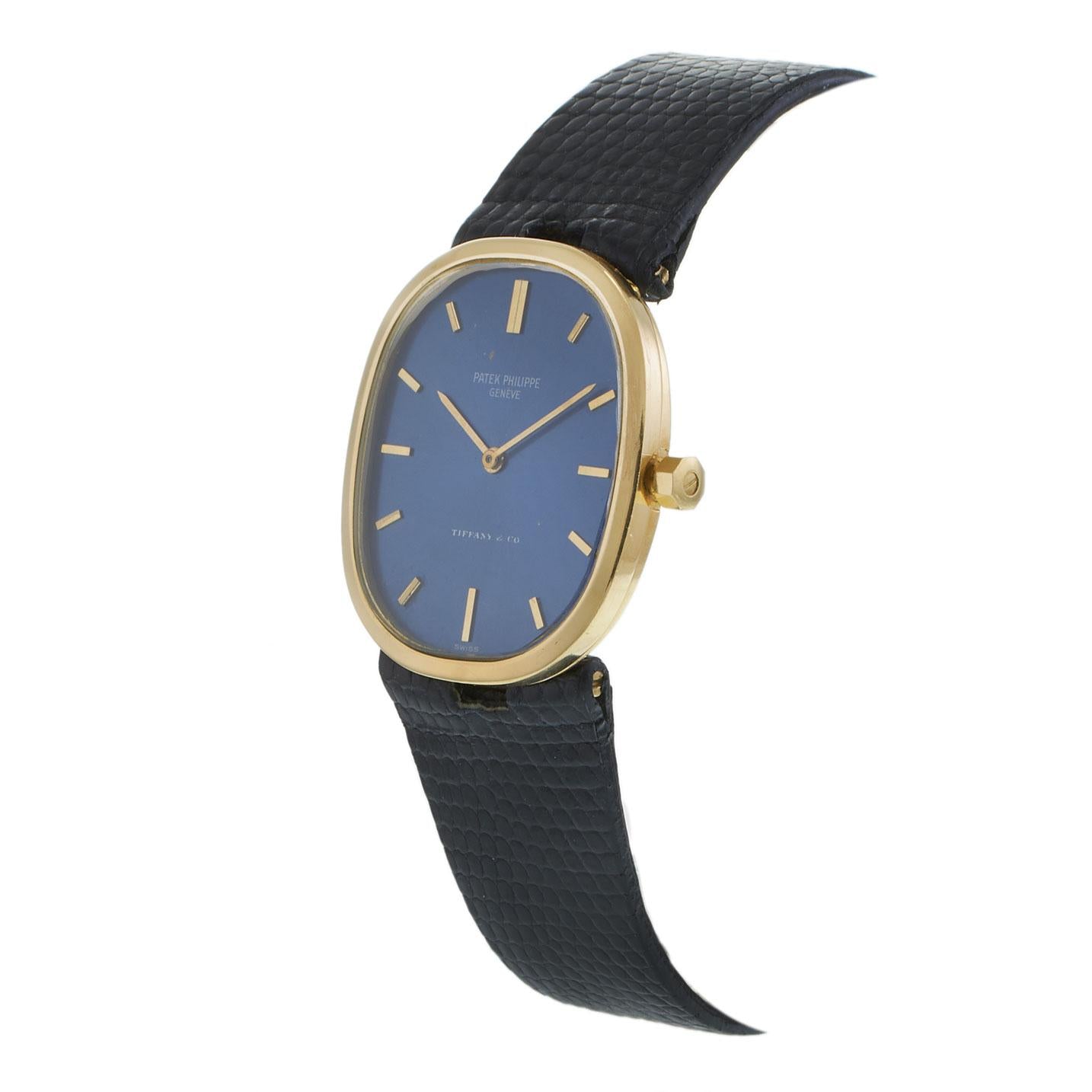 Patek Philippe Golden Ellipse Ref. 3548 Signed Tiffany & Co.