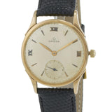 Vintage 1940 Omega 14KT Gold Sub-Seconds Dress Watch