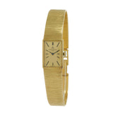 Vintage 1970 Jaeger-LeCoultre Club 18KT Gold Rectangular Bracelet Watch
