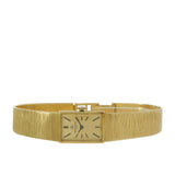 Vintage 1970 Jaeger-LeCoultre Club 18KT Gold Rectangular Bracelet Watch
