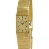 Vintage 1970 Jaeger-LeCoultre Club 18KT Gold Rectangular Bracelet Watch