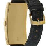Vintage 1930s Zenith Jumbo 18KT Gold Curved Rectangular Art Deco Dial