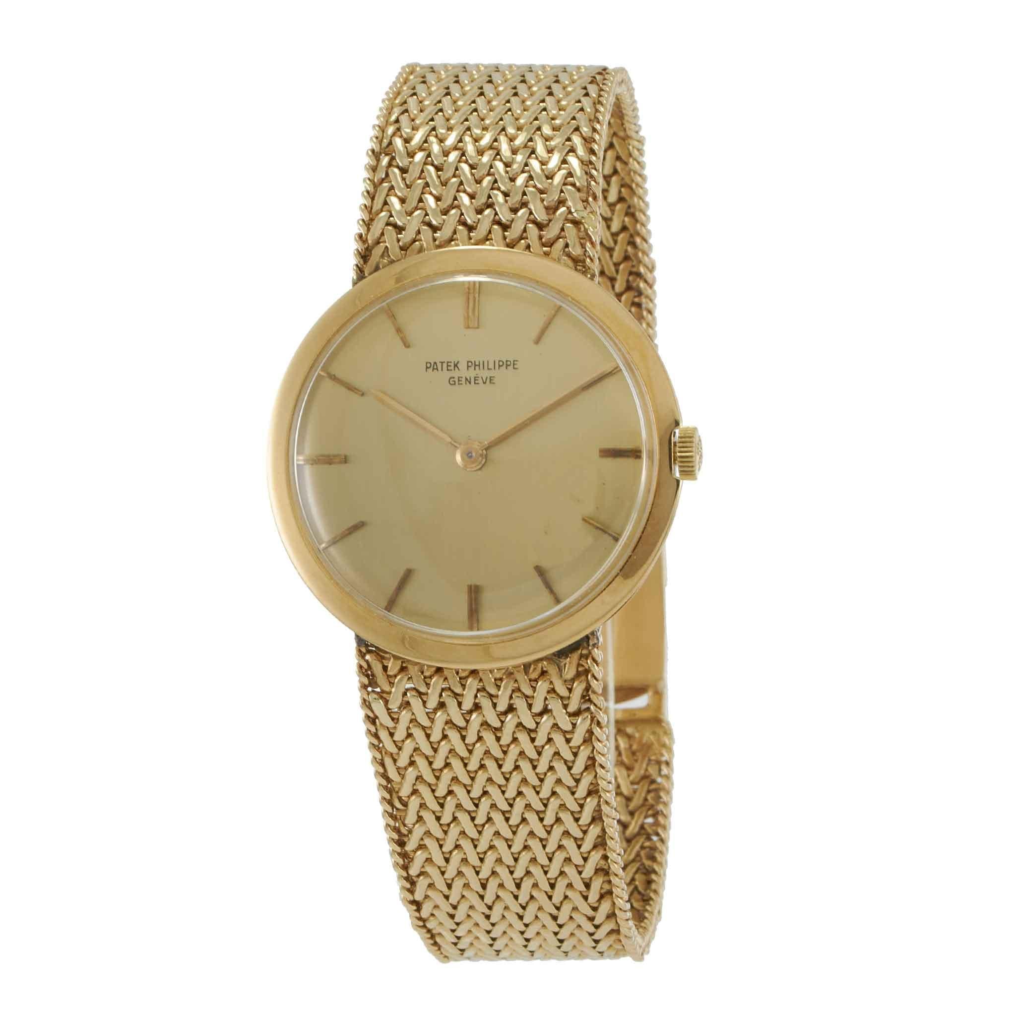 Vintage Circa 1959 Patek Philippe Calatrava 32.5MM 18KT Yellow Gold – Ref. 2589