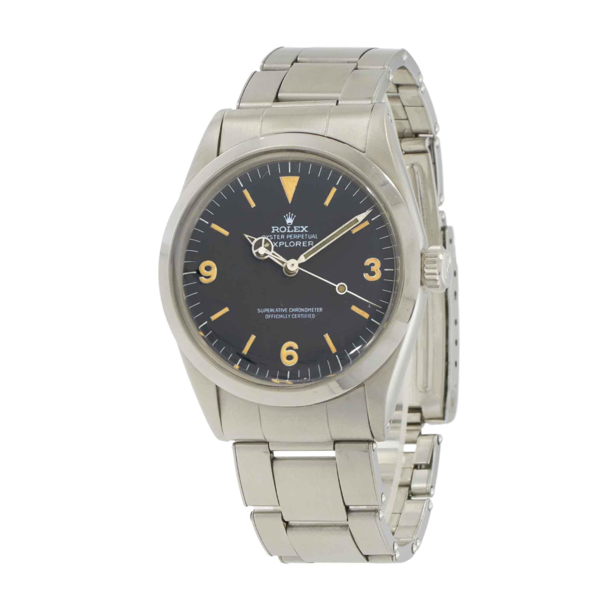 Vintage Circa 1967 Rolex Explorer Ref. 1016 “Frog-Foot” Dial