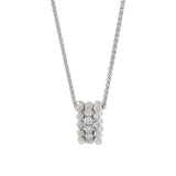 18KT White Gold Diamond Slide Pendant