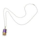 18KT Yellow Gold Ametrine and Diamond Pendant