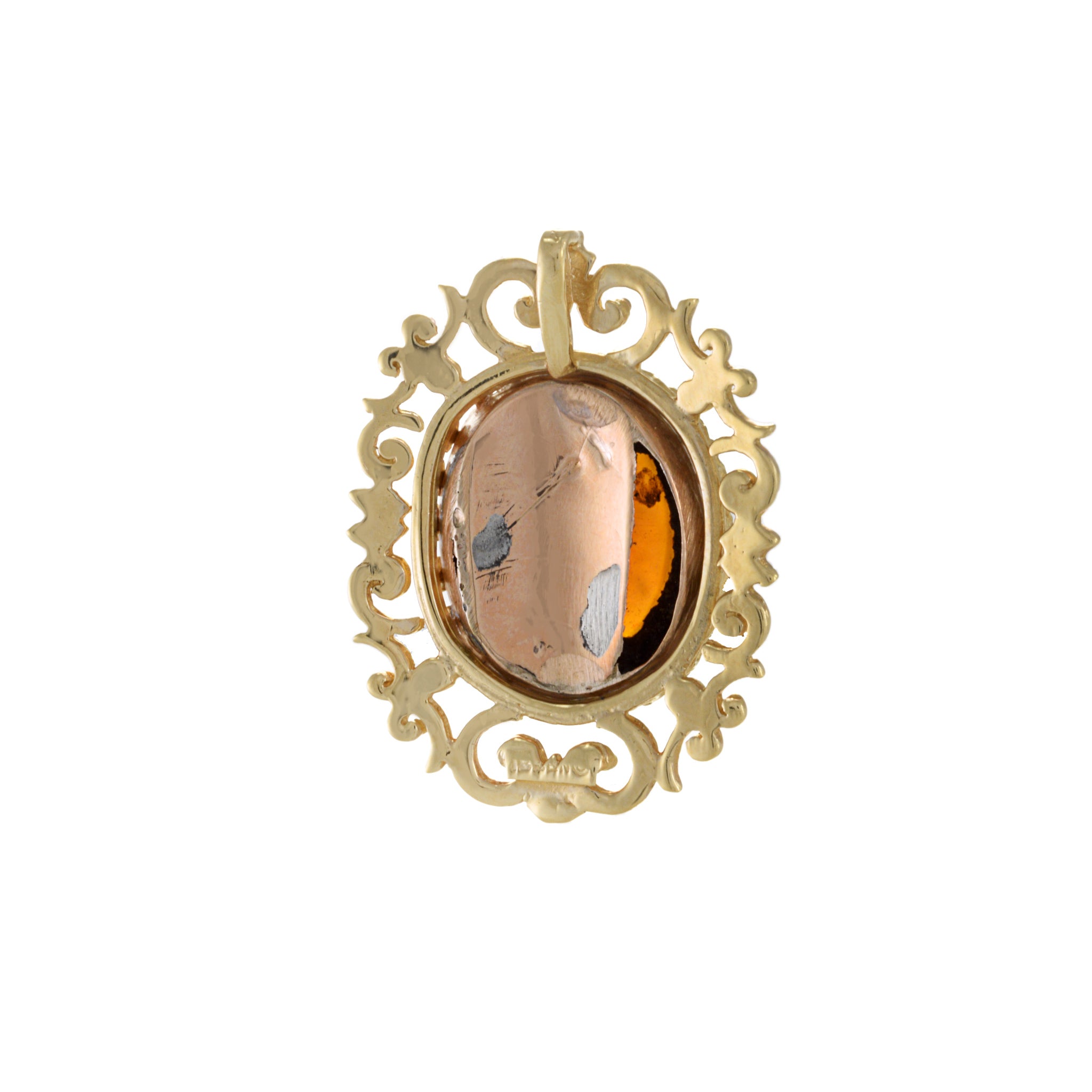 Victorian Era 14KT Yellow Gold Carnelian Intaglio Pendant