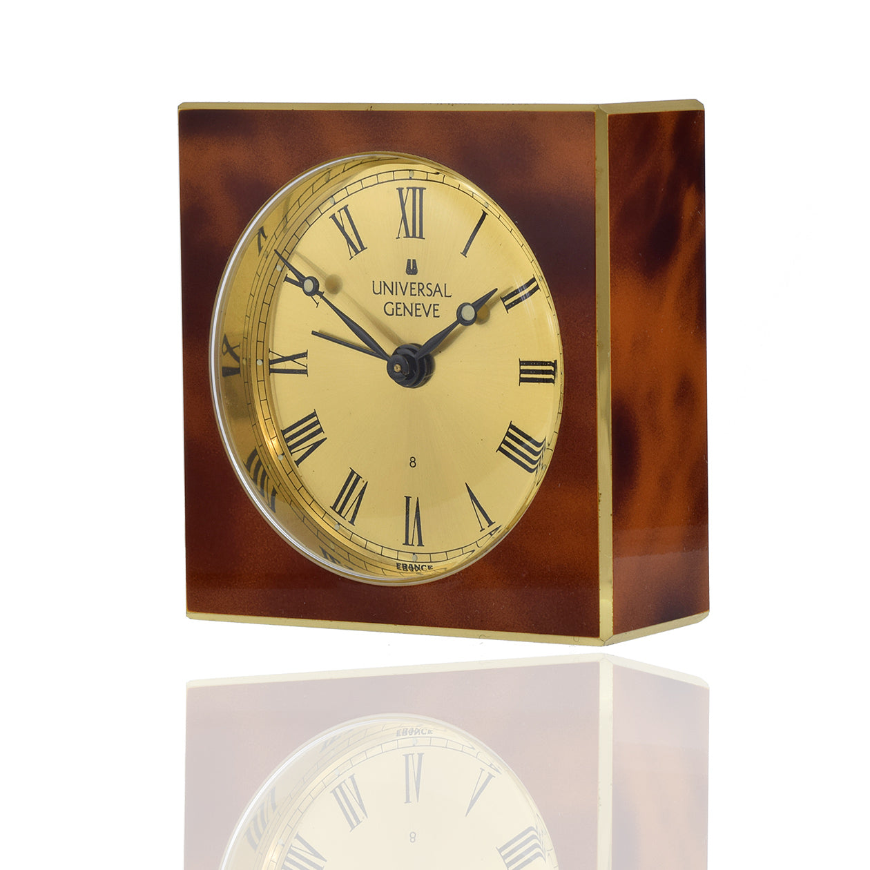 Vintage Universal Geneve 8 Alarm Desk Clock