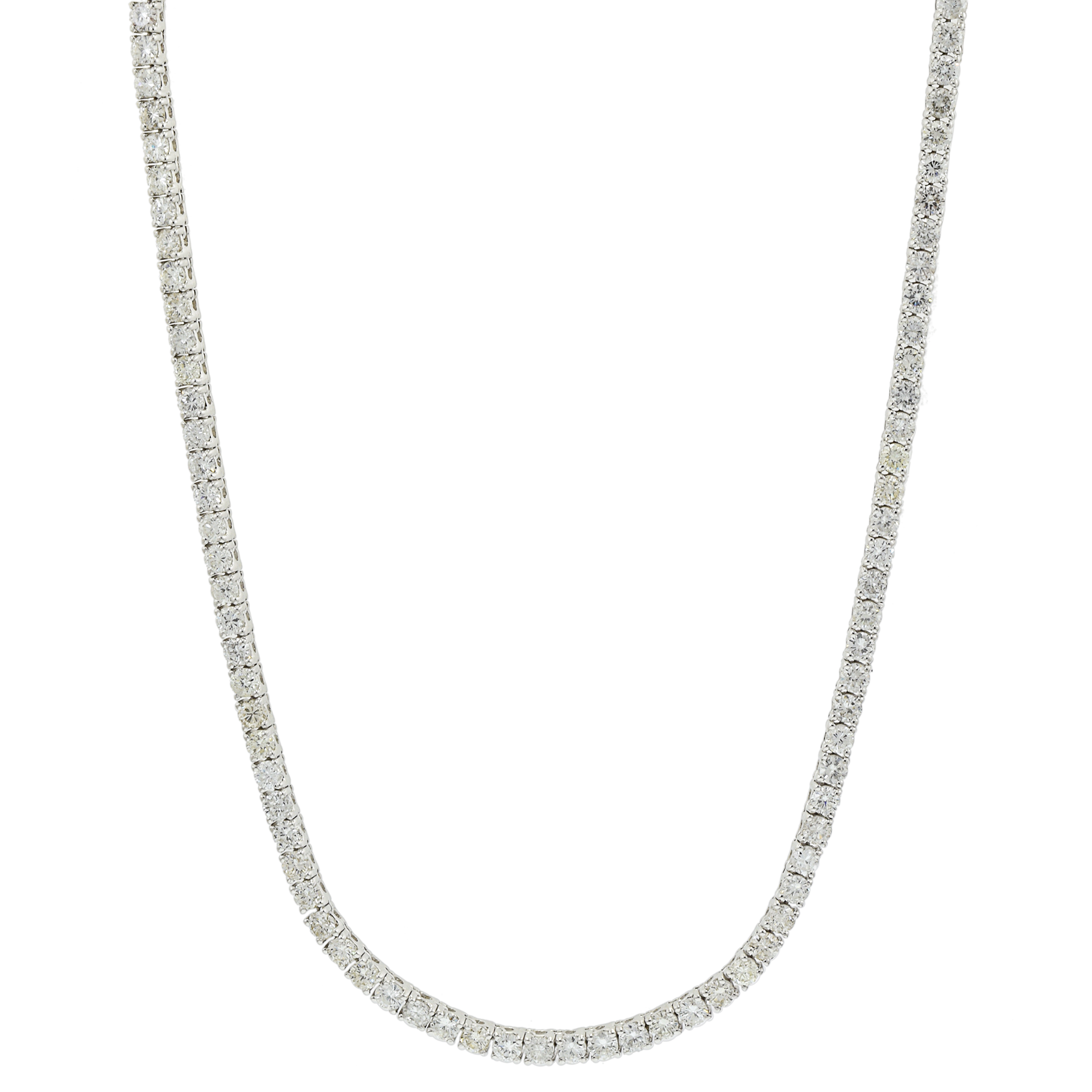 18KT White Gold 32-Inch Opera Diamond Necklace (25.00 ct.tw)