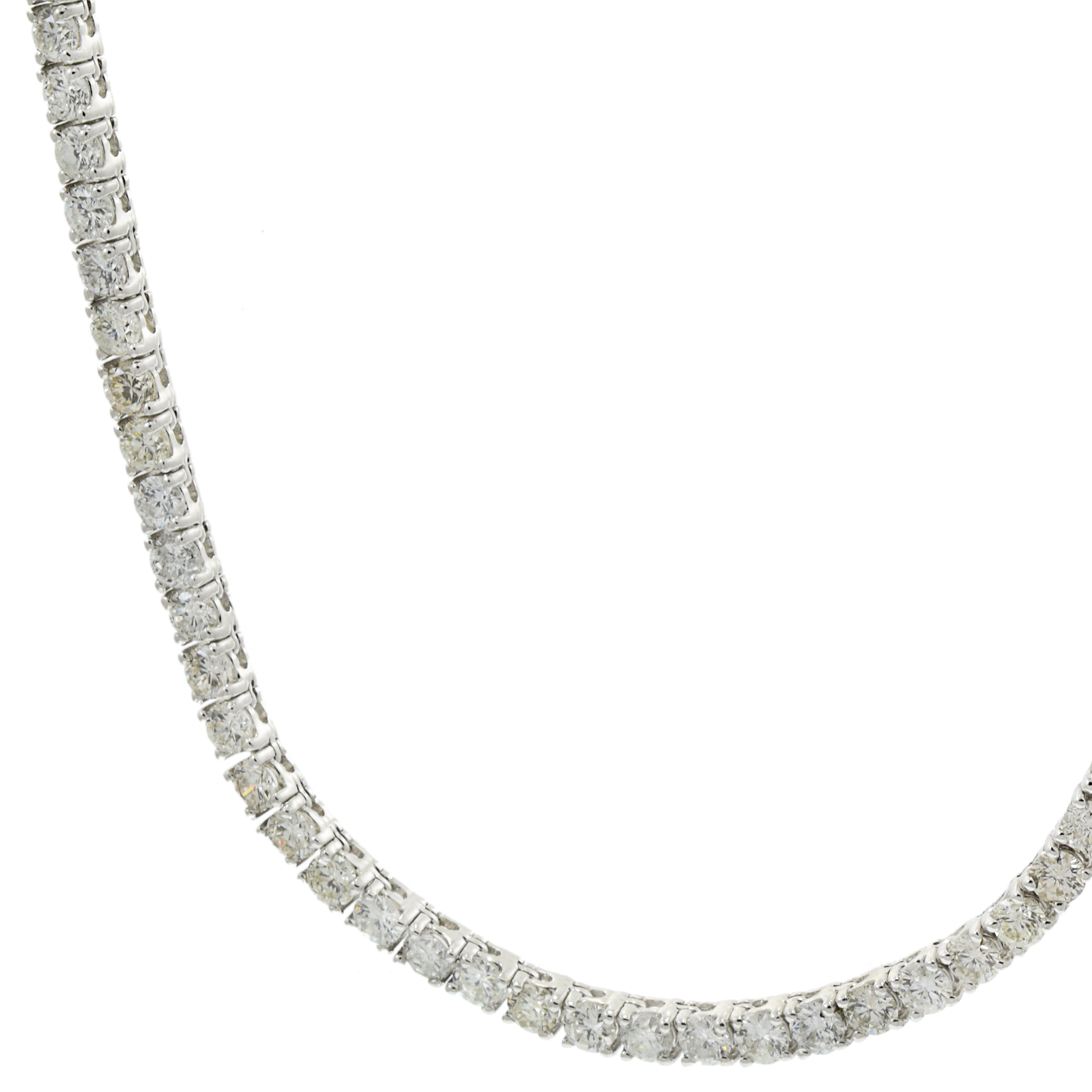 18KT White Gold 32-Inch Opera Diamond Necklace (25.00 ct.tw)