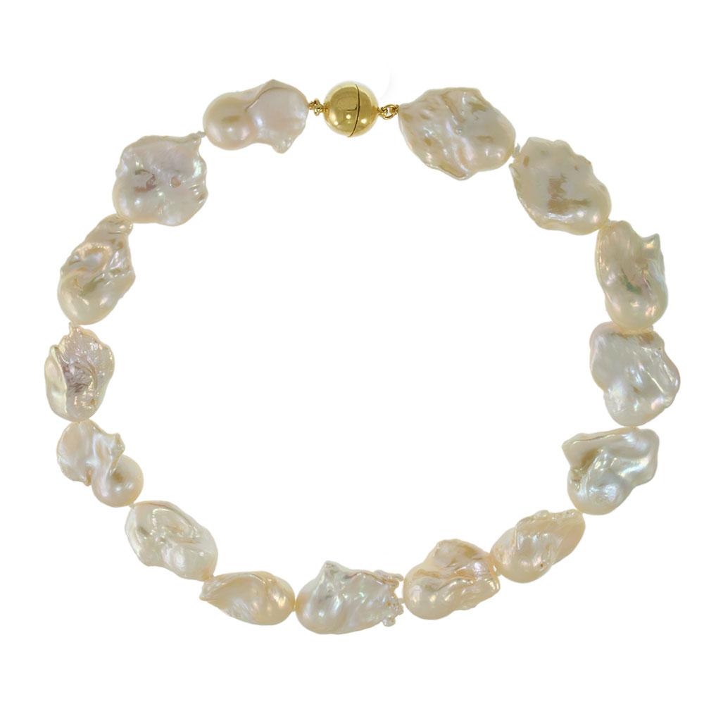 Genuine Multi-Colored Baroque Pearl Necklace