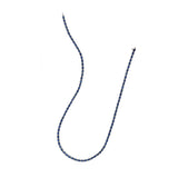 18KT White Gold Oval Cut Blue Sapphire Tennis Necklace