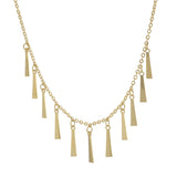 Adjustable Charm Choker Necklace in 14KT Yellow Gold