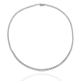 14KT White Gold 17-Inch Diamond Riviera Necklace (8.35ct.tw)