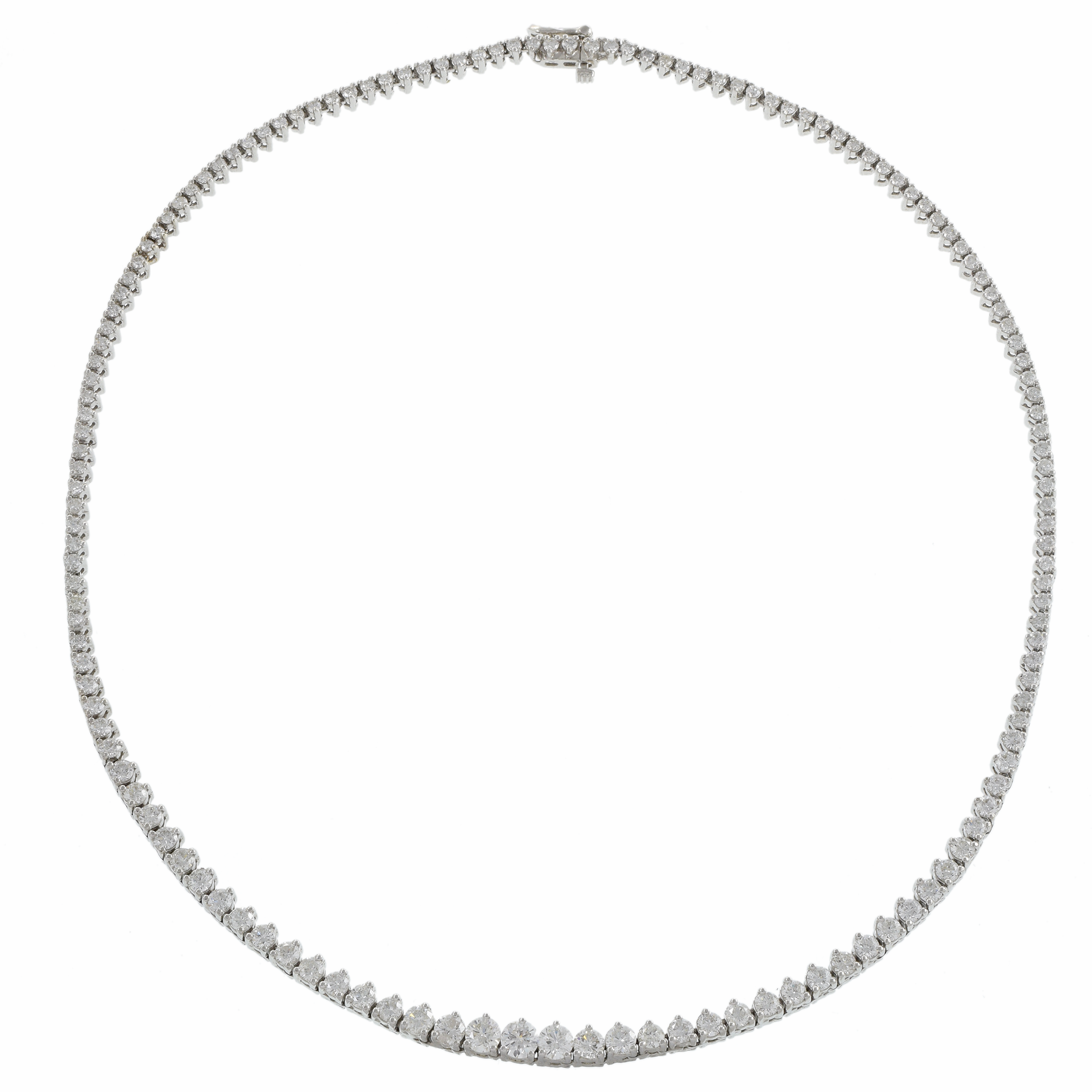 14KT White Gold 17-Inch Diamond Riviera Necklace (8.35ct.tw)