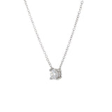 14KT White Gold 0.25CT Round Brilliant Diamond Necklace