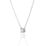 14KT White Gold 0.25CT Round Brilliant Diamond Necklace