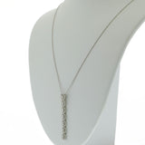 14KT White Gold Diamond Bar Necklace – 0.46CT