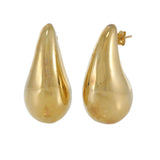 14KT Yellow Gold Large Teardrop Drop Earrings