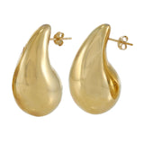 14KT Yellow Gold Large Teardrop Drop Earrings