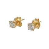 1.00CT-TW Round Brilliant Diamond Stud Earrings in 14KT Yellow Gold