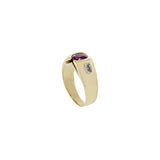 Estate 14KT Yellow Gold Ruby And Diamond Ring