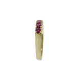 Vintage 14KT Yellow Gold Ruby Half Eternity Band