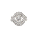 Estate Art Deco Platinum and Diamond Ring