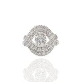 Estate Art Deco Platinum and Diamond Ring