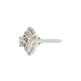 Estate Art Deco Platinum and Diamond Ring
