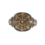 Vintage Silver And 18KT Yellow Gold Constantine Ring