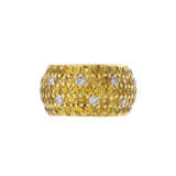 18KT Yellow Gold Yellow Sapphire And Diamond Band