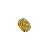 18KT Yellow Gold Yellow Sapphire And Diamond Band