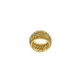 18KT Yellow Gold Yellow Sapphire And Diamond Band