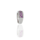 18KT Pink Sapphire And Diamond Ring