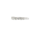 18KT White Gold Graduated Bezel Set Diamond Band
