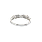18KT White Gold 0.58CT Crossover Diamond Band