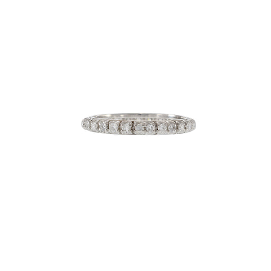 18KT White Gold Art Deco Diamond Eternity Band