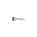 Platinum 3.64CT Ceylon Blue Sapphire and Diamond Ring