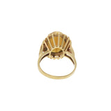 14KT Yellow Gold Retro Era Tiger’s Eye Cocktail Ring