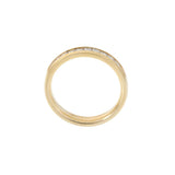 14KT Yellow Gold Princess Cut Diamond Channel Band