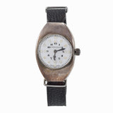 Antiques 1910 Tavannes Porcelain Dial Sterling Silver Watch