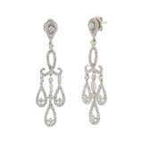 18KT White Gold Chandelier Diamond Earrings
