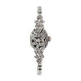 Hamilton 1950's Ladies 14KT White Gold Diamond Cocktail Watch