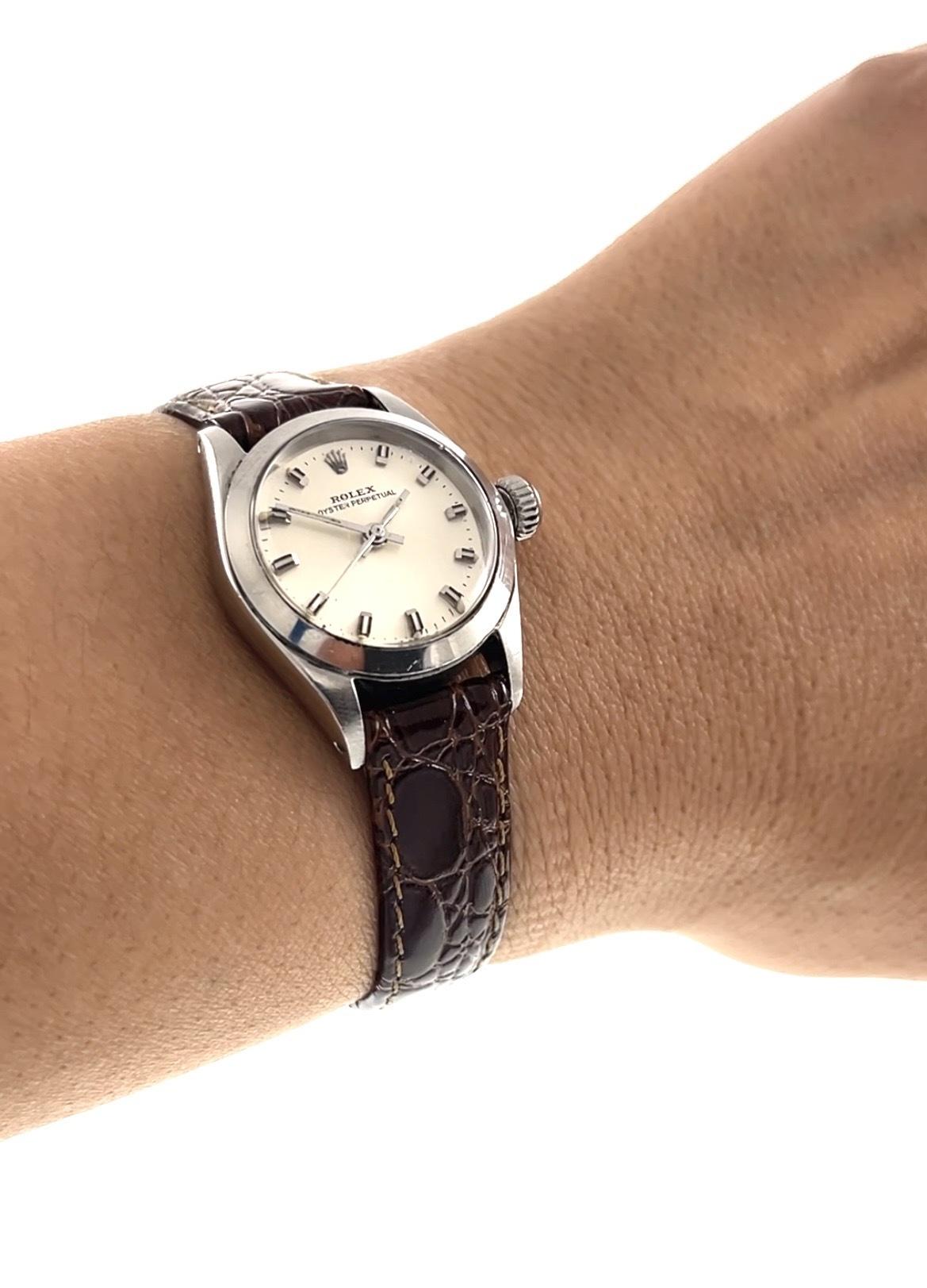 Vintage 1969 Rolex Oyster Perpetual Ref. 6618 Silver Dial 25MM – Automatic