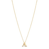 14KT Yellow Gold Initial Necklace