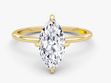 18KT Yellow Gold Marquise Cut Diamond Engagement Ring