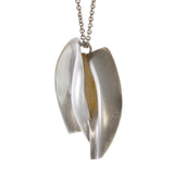 Vintage Tiffany & Co. Frank Gehry Brushed Silver Pendant Necklace
