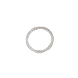18KT White Gold Diamond Alternating Oval Band