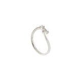 18KT White Gold Twist Diamond Ring